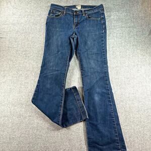 Gap Bootcut Jeans Womens 8 Long 29L Blue Denim Mid Rise Wide Hem 32 Inseam